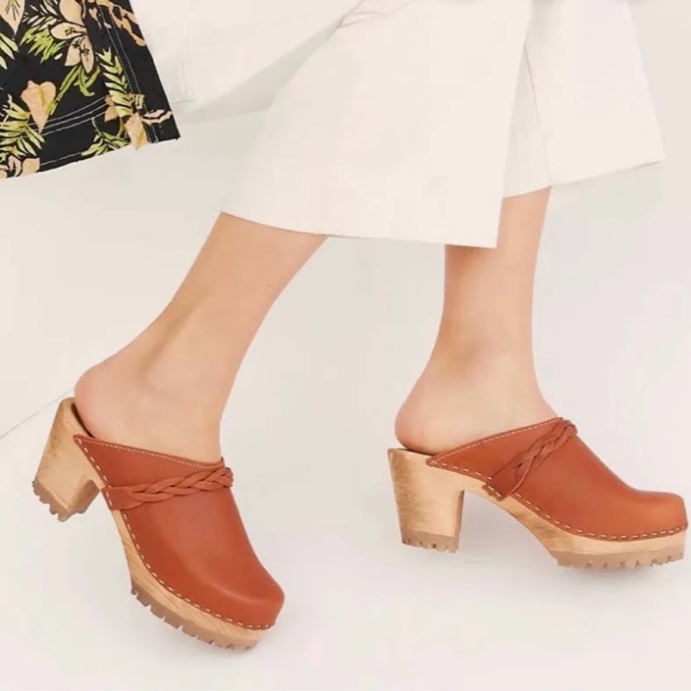 Free People x MIA Elsa Brown Leather Mules